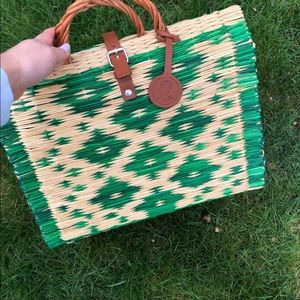 Tonio abel large wicker handbag
